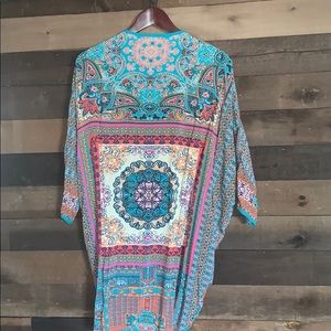 Colorful boho kimono